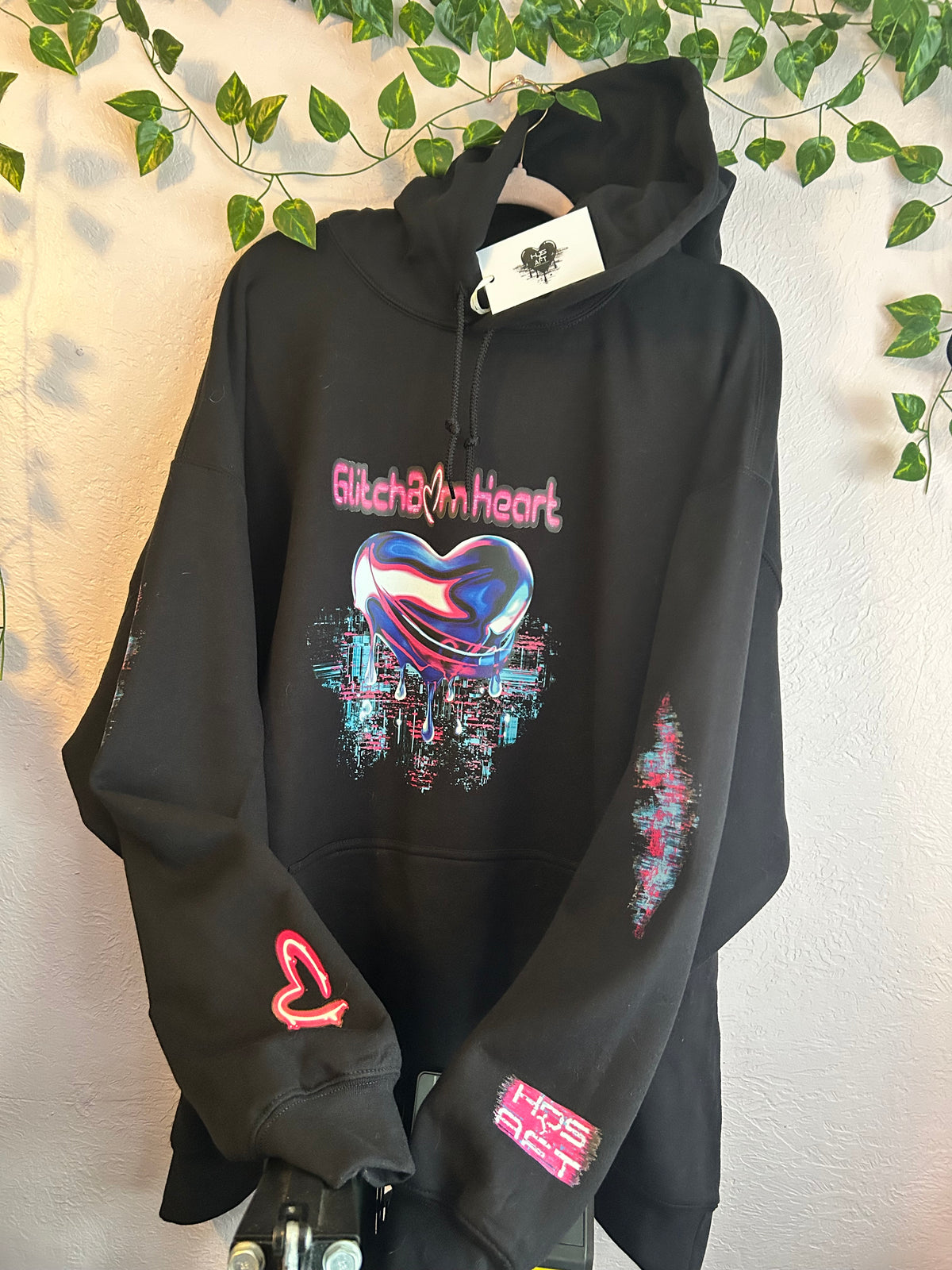 GlitchBorn Heart Hoodie