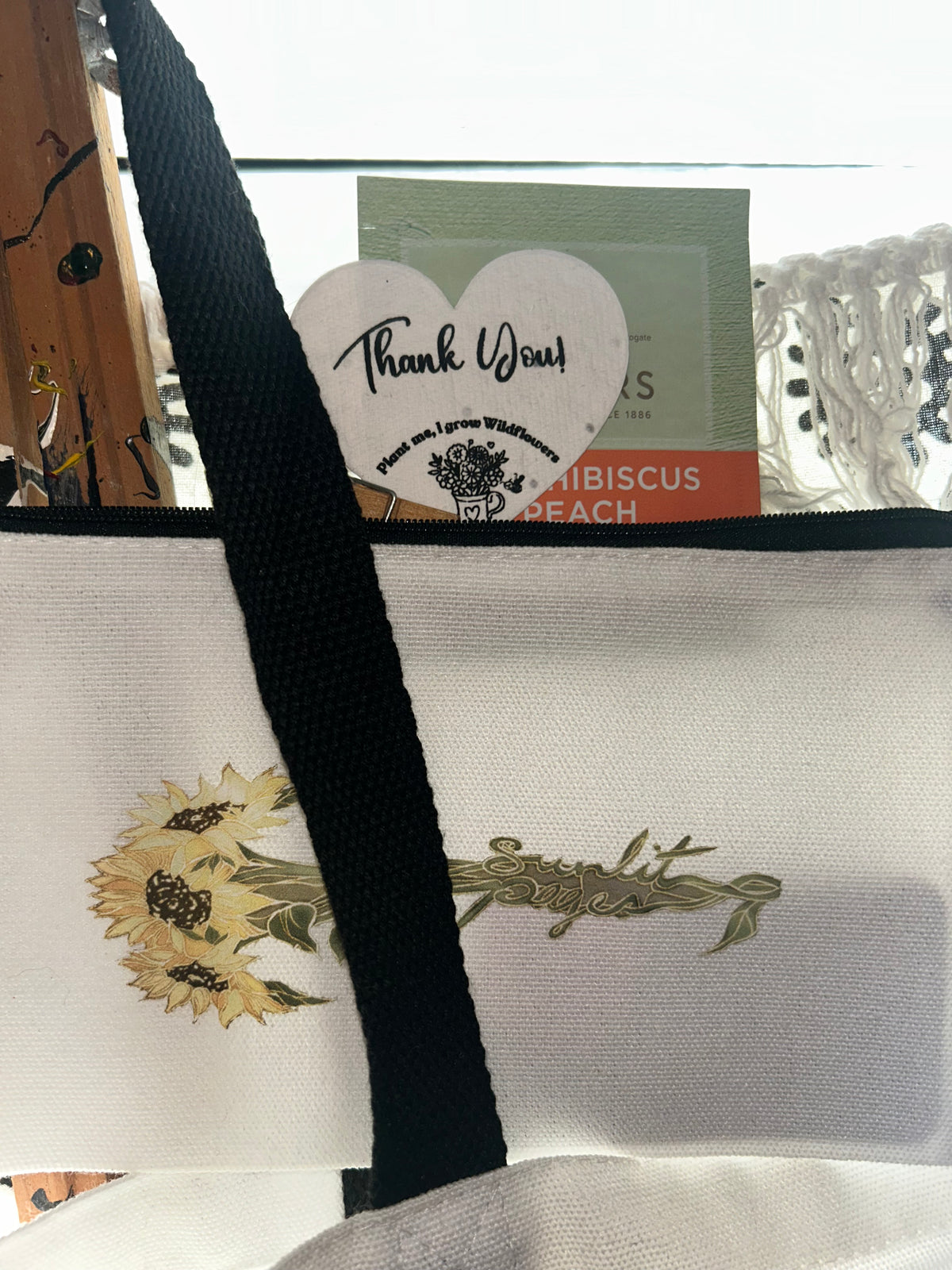 Sunflower Tote/pouch set