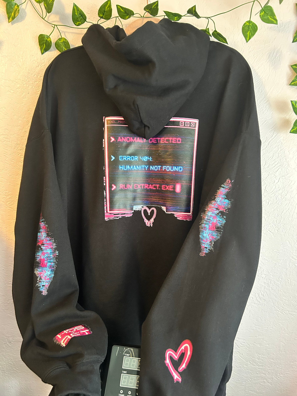 GlitchBorn Heart Hoodie