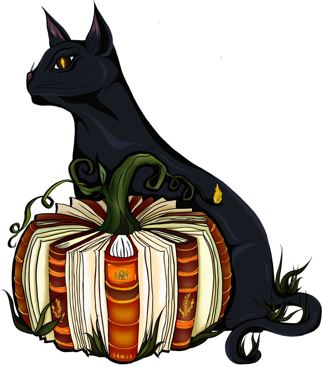 Fall Pumpkin Black Cat