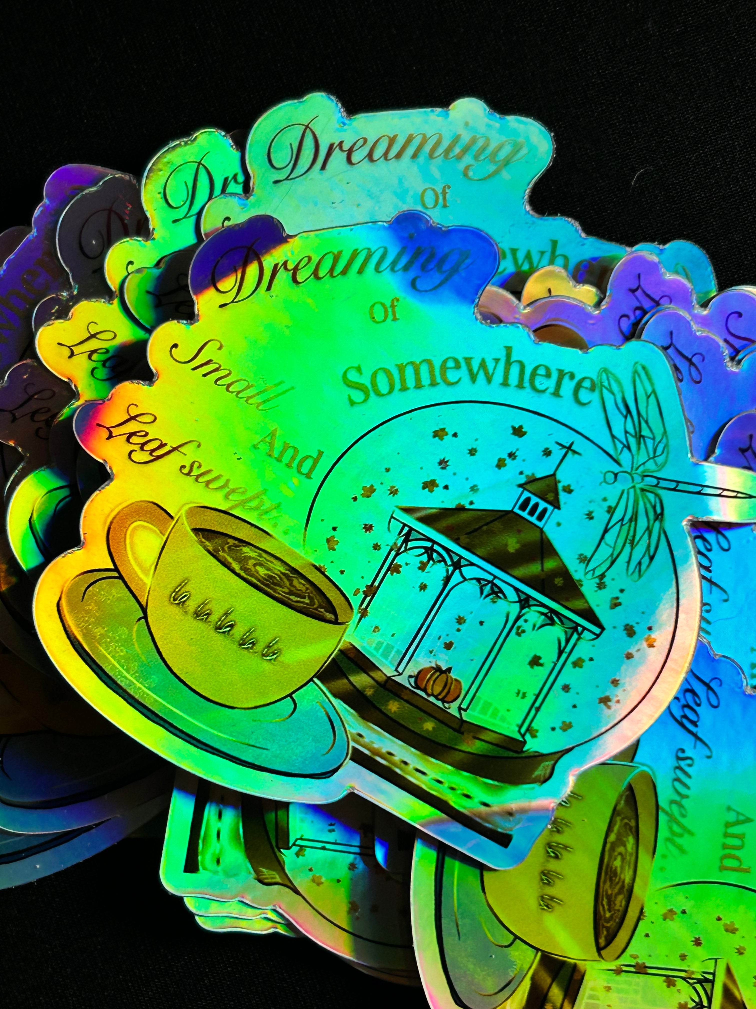 Dreaming of Somewhere Small Sticker